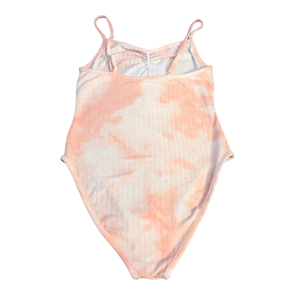 Ardene Light Pink Marble Tie-Dye One Piece Body Suit Small - Picture 5 of 7